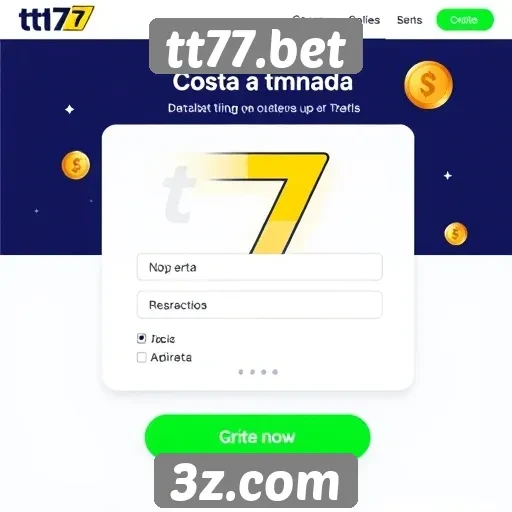 Como criar uma conta no site tt77.bet