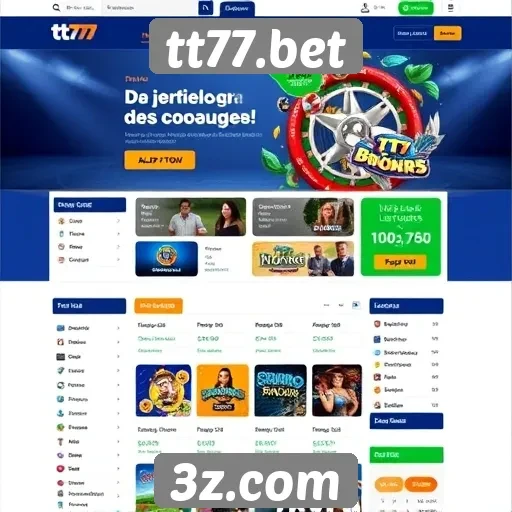 Interface e usabilidade do site tt77.bet